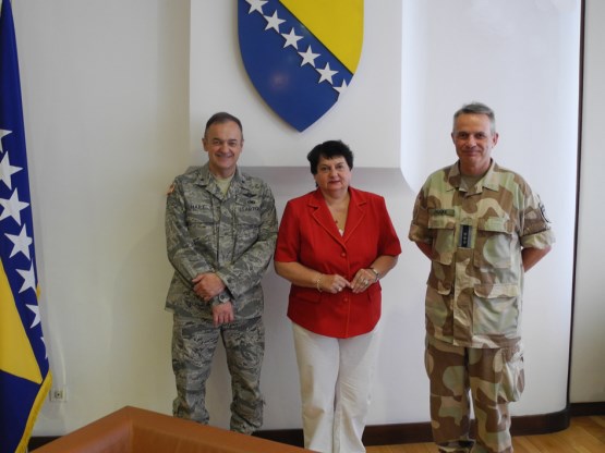 Susret predsjedateljice Zajedničkog povjerenstva za obranu i sigurnost Dušanke Majkić i generala Harta